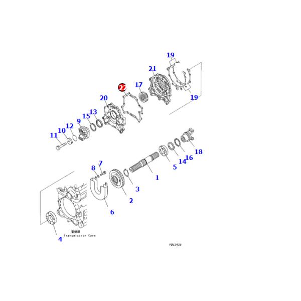 Набивка 714-13-18691 7141318691 часть WA300 WA320 KOMATSU