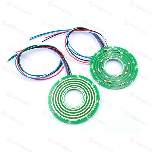 Durable Pancake Slip Rings 6 Circuits 10A Signal Slip Ring Aluminum Alloy Housing