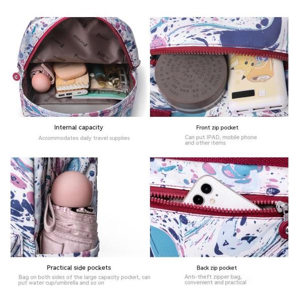Comfortabe Ladies Carry On Backpack Trendy Print Large Weekend Travel Backpack