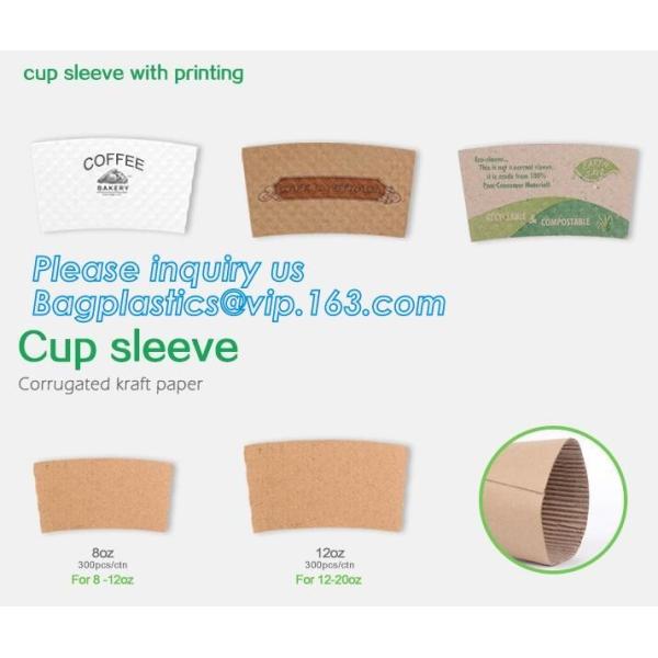 Cup Sleeve, Corrugated Up Sleeve With Printing, Brand Logo, Hot Paper Cup,Cup Sleeve, Recyclable Sleeve