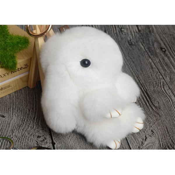 Роскошная красочная пушистая портативная машинка кольца для ключей кролика для шкентеля шарма сумки