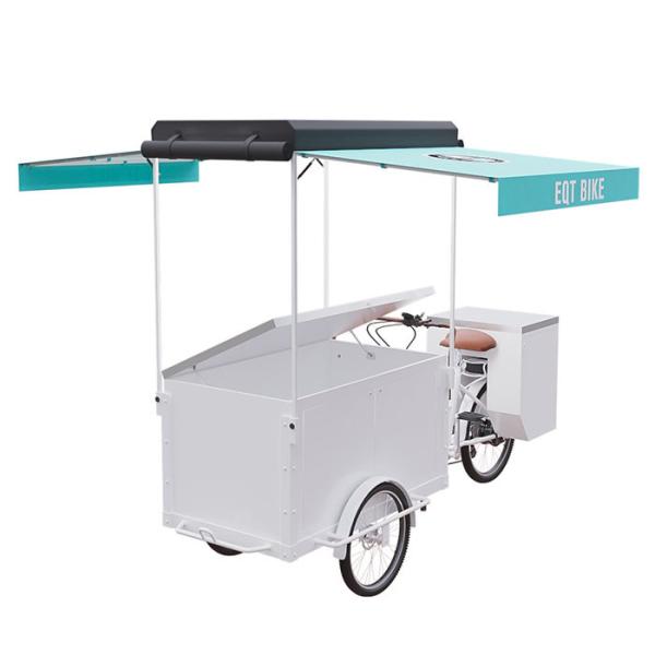 All Stainless Steel Cargo E Trike , Custom Cargo Trailers 150KG Load Capacity