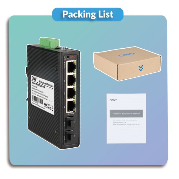 6 Port Gigabit Easy Managed Ethernet Switch Industrial Grade Wide Temperature