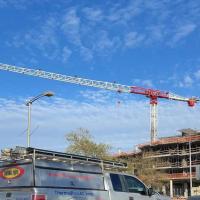 Comprimento do braço 60 m Peso de elevação 6t 8t 10t guindaste de torre de cabeça plana