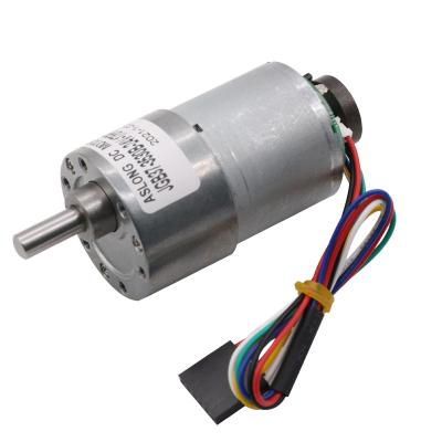1600rpm geared electric motors JGB37 3530B DC Gear Motor With Encoder