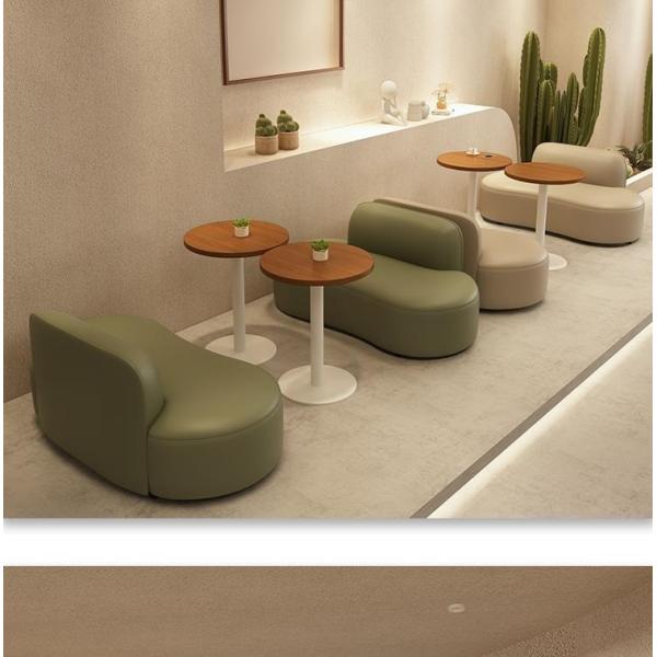 High End Besopke Leisure Sofa Coffee Table Free Combination Set Green Beige Color
