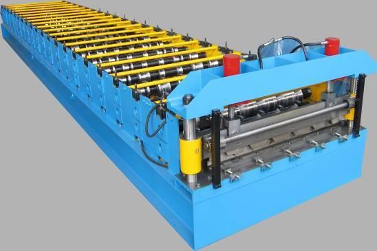 0.25 - 0.6mm Roof Tile / Roof Panel RollFormer Machine With Hydraulic Cutting 4Kw