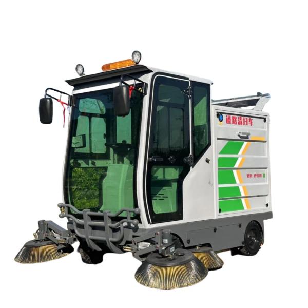 Pure Electric Five Brush Sweeper Cleaning Machine for Outdoor Working Automatic Driving Cleaner
