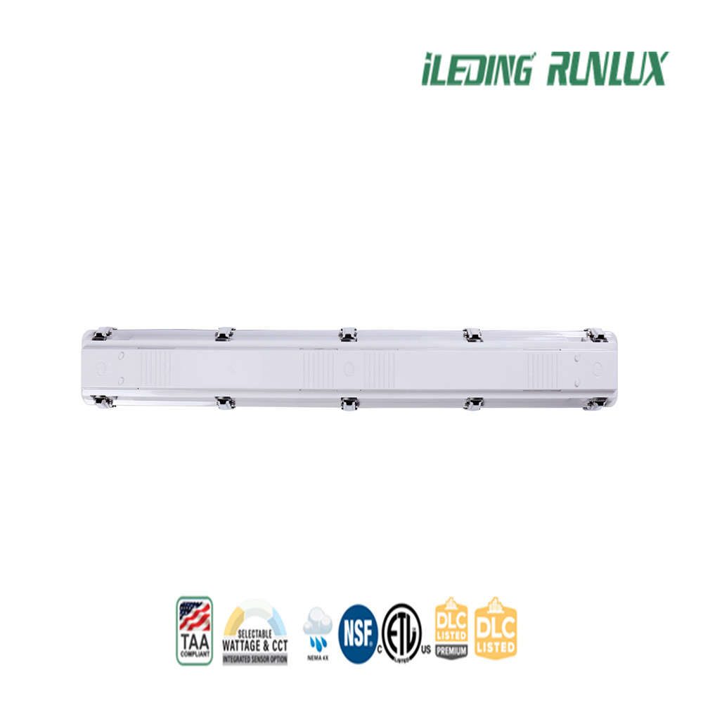 80CRI IP66 2FT 4FT 8FT LED Tri Proof Light With Switchable Color Temperature