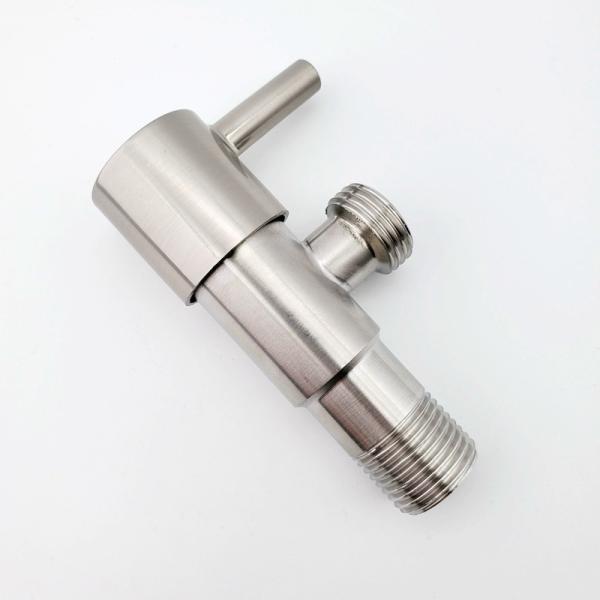 CE Single Way Stainless Steel Angle Stops Plated Brush Finishing
