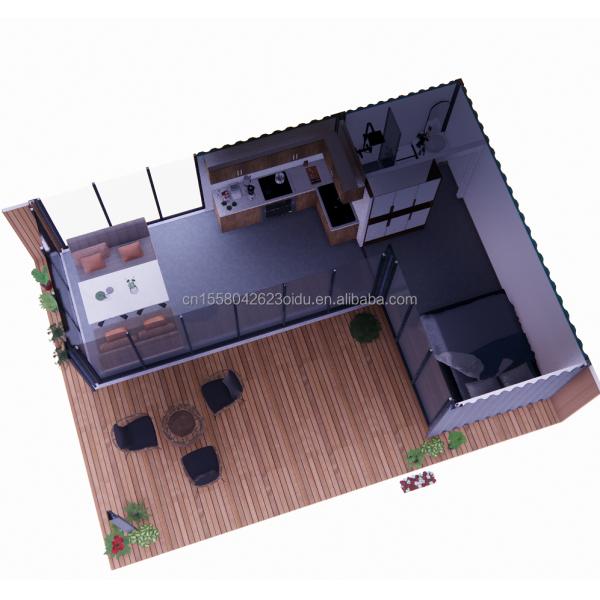 20 Foot Luxury Mobile House with Living and Aluminum Alloy Windows Customized Flat Villas