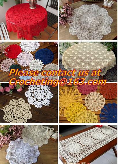 Multi Round Hand Made Crochet doily/placemat coasters/placemat set/shabby chic/place mats