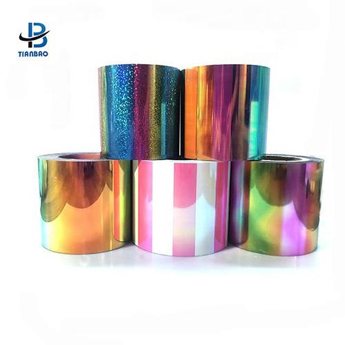 Silver Gold Metalized PET Film Color Sequin PVC Decorative Film Logo Customized Logo