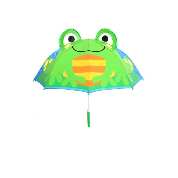 Funny Mini Straight Kids Little Girl See Through Umbrella Portable Outdoor Safty Print