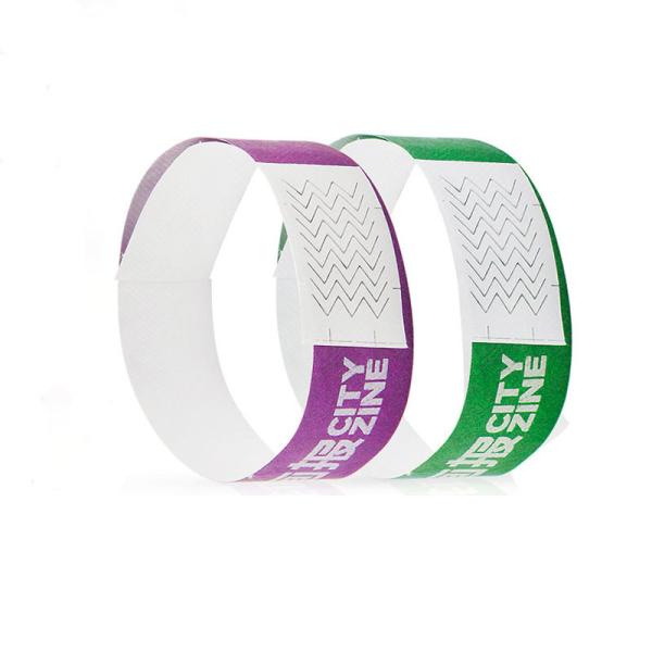 Paper Armbands For Events , Tyvek Wristbands Wholesale For Community Festivals And Celebrations