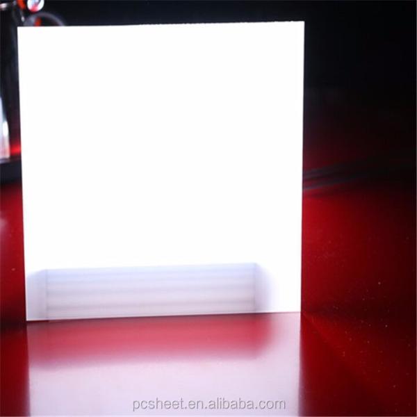 100% Virgin PC Light Diffusion Sheet Double Sided Glossy Surface Poly Carbonate