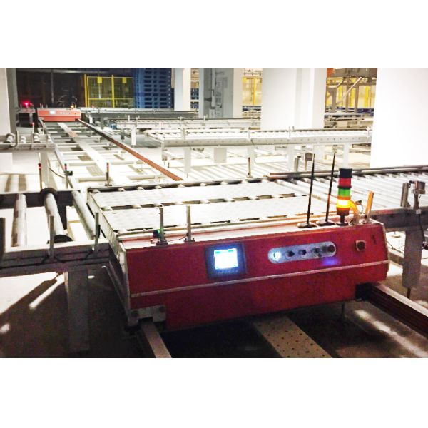 Two Way Radio Shuttle Cart And Carrier ASRS Automatic Storage And Retrieval System  Pallet Runner Rack System