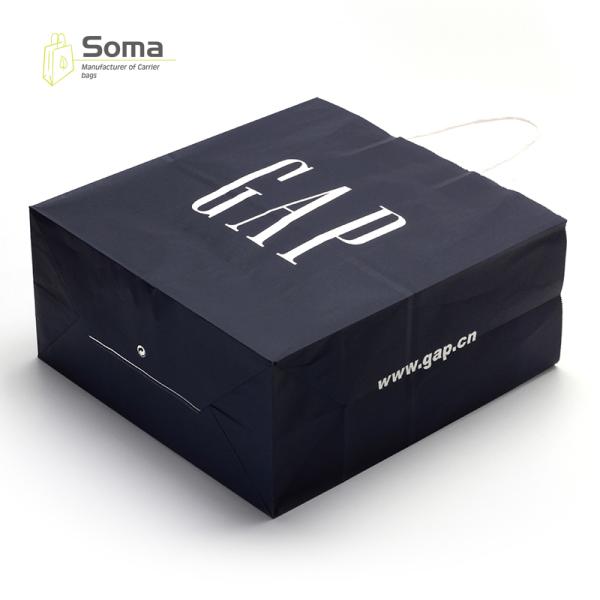 Grocery Full Color Printing Eco Friendly Kraft Paper Gift Bag