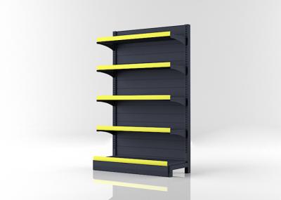 Steel Grocery Store Shelving Systems , Anti Corrosion Gondola Store Shelving