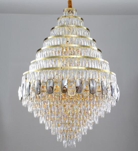 Crystal villa large chandelier for living room hotel lobby decoration lighting(WH-NC-97)