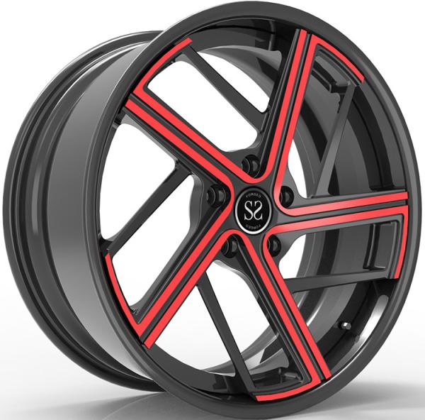 2-piece forged 5x112 deep dish concave alloy aftermarket wheels for Auid A8 5x112