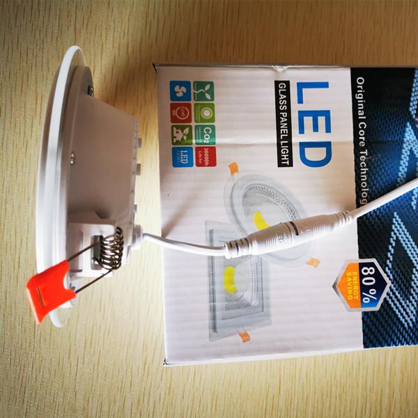 Glass Cover COB Down Light 24W for Hotel, Buildings and Family Use