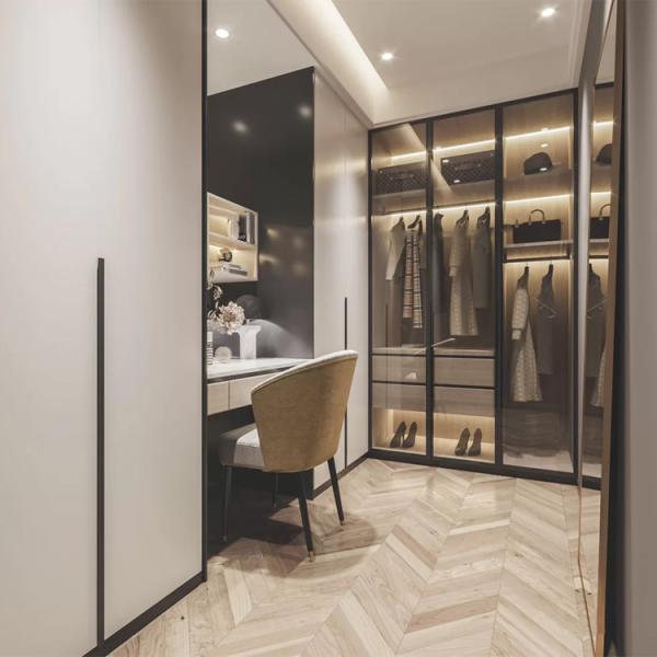 Modern E0E1 Wardrobe Armoire Hanging Clothes Furniture Closet Armoire Bedroom Indoor