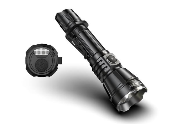 Tactical Black Quick Charge High Lumens IPX8 Handheld Torch