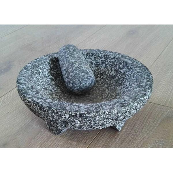 Kitchen Spice Grinding Stone Mortar And Pestle Press Garlic Pounder 20cm