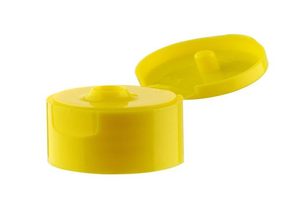 Non Spill Plastic Bottle Lids , Blue Color Plastic Flip Top Caps For Hand sanitizer  bottles