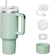Double Walled Insulated Quencher Travel Tumbler Stanley 40 Oz Mug With Handle