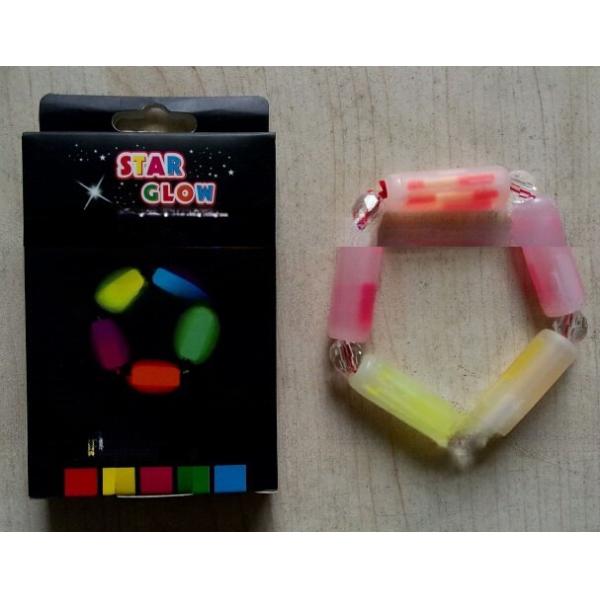 2022 Chemical Glow Bead Bracelet for Unisex in Assorted Colors at Festival Supplies