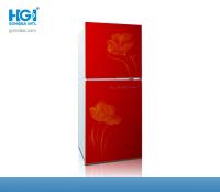 O CE superior vermelho dos refrigeradores do congelador do VCM abafa 6 pés cúbicos de porta de vidro dobro do refrigerador