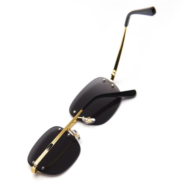 Metal Square Frameless Sunglasses UV400 Punk Personality Street Photography