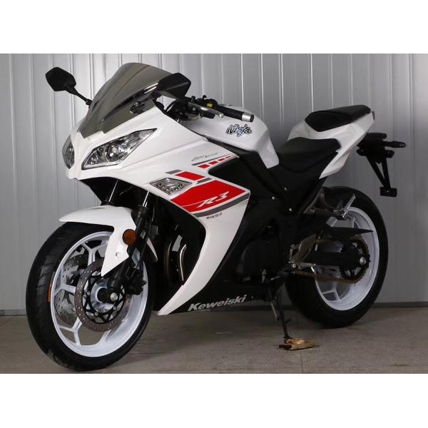 Gas Motor Street Sport Motorcycles , 250cc Cool Sport Bikes / Street Bikes White Color