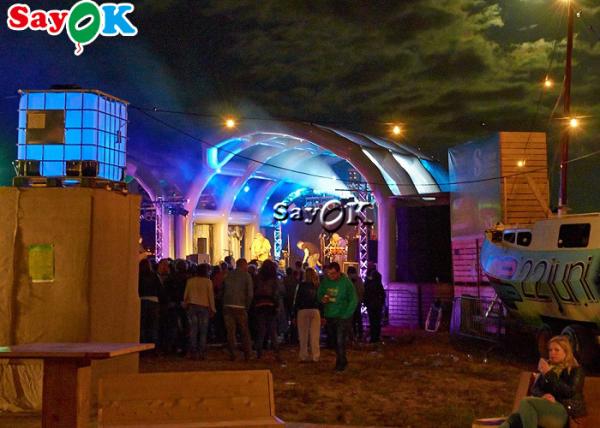 Barraca inflável personalizada do evento para atividades da fase da mostra de estrada