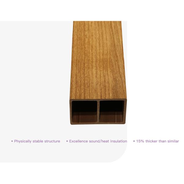 ISO9001 безобидное неубедительное УЛЬТРАФИОЛЕТОВОЕ трубки 75x50mm тимберса древесины WPC анти- отсутствие картины