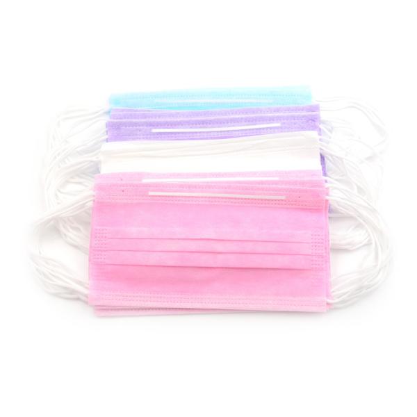 Economical Disposable Face Mask Size 17.5 X 9.5cm With Adjustable Nose Wire