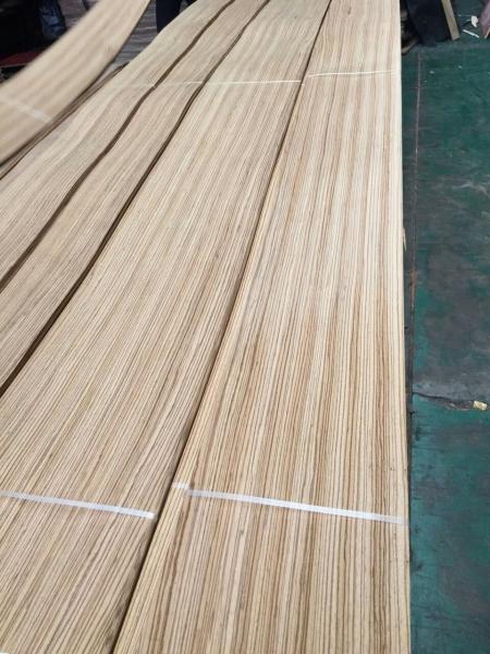 Quarter Zebrano Sliced Veneer Zebrano Natural Wood Veneers for Furniture Doors Paneling Cabinets Furnishings
