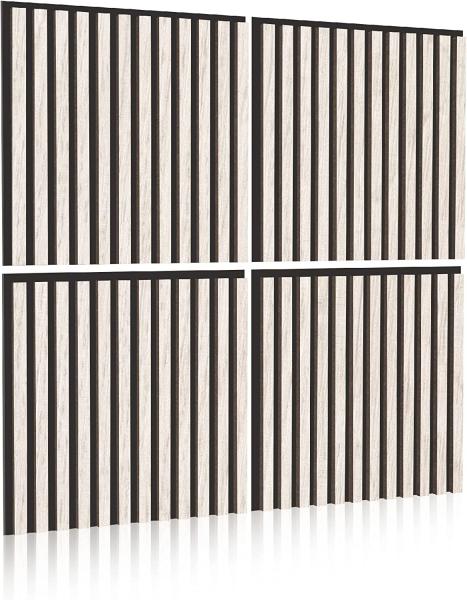 a parede da madeira de carvalho 3D telha o painel acústico para a decoração da parede interior