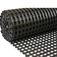 Géogril en polyester anti-corrosion uniaxial à faible allongement pour la construction de tunnels