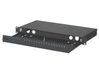 caixa terminal da fibra óptica Slidable de 24port FC, painel de remendo de fibra para o adaptador do SC