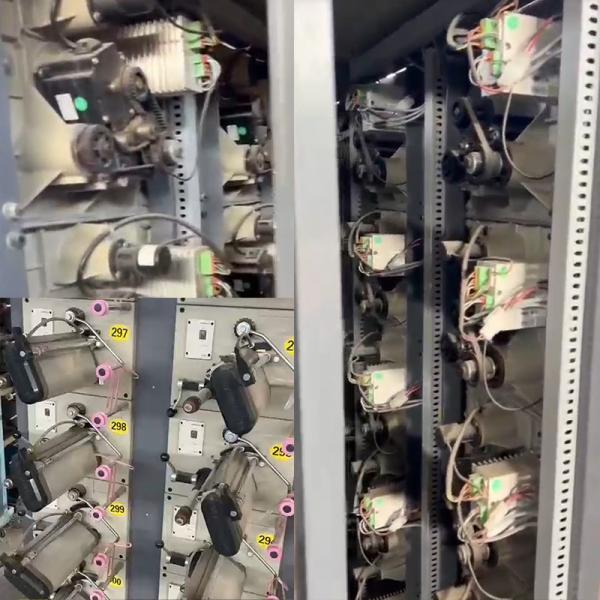 Automatic Second Hand Plastic Flat Yarn Winding Machine 280m/Min For Yarn Extrusion Line