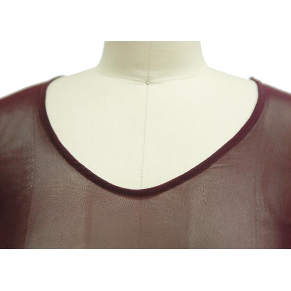Sexy Perspective Women'S Slim Fit T Shirts , Mesh 100 Polyester Long Sleeve Shirts