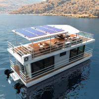 Barge de fête flottante de 4 m de largeur en aluminium