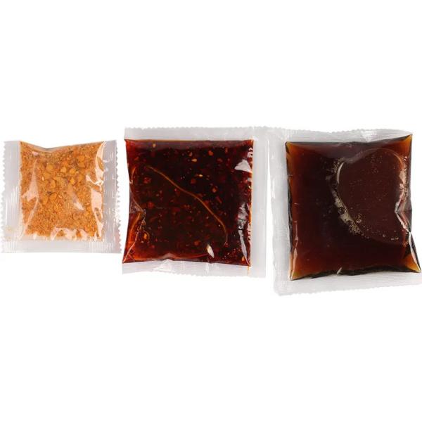 Нержавеющая сталь 1-80g 3 качества еды LC-220L встает на сторону герметизируя завалка сумки супа лапши быстрого приготовления автоматические и машина упаковки