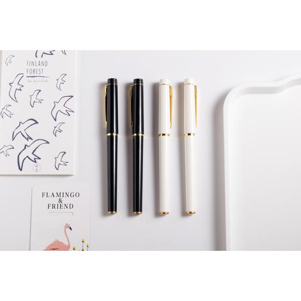 Настройка цветной канцелярской бумага Белая ручка Металлическая Простая графика Пластиковая гелевая ручка