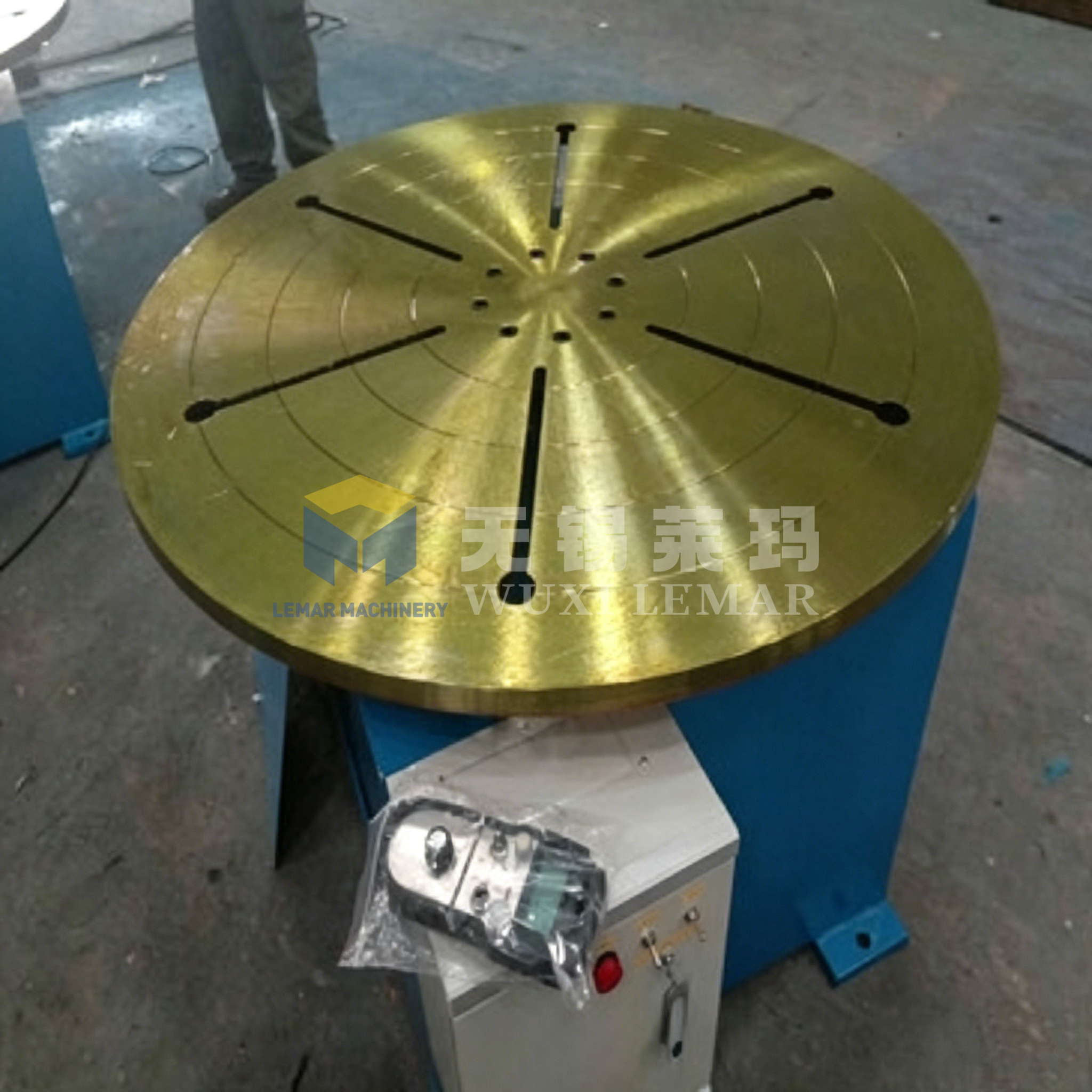 1 Ton Welding Positioner Automatic Rotary Welding Turntable for Cylinder Pipe Welding