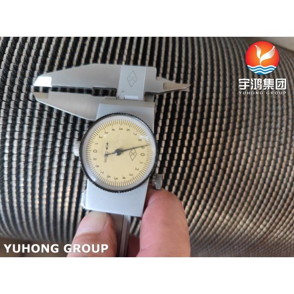 ASME SA312 TP347 Stainless Steel HFW Serrated Tube With Stainless Fin Strip For Economizer