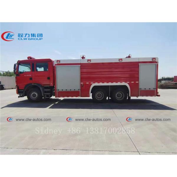 380HP HOWO 6x4 Fire Pumper Truck With Water And Foam Tank